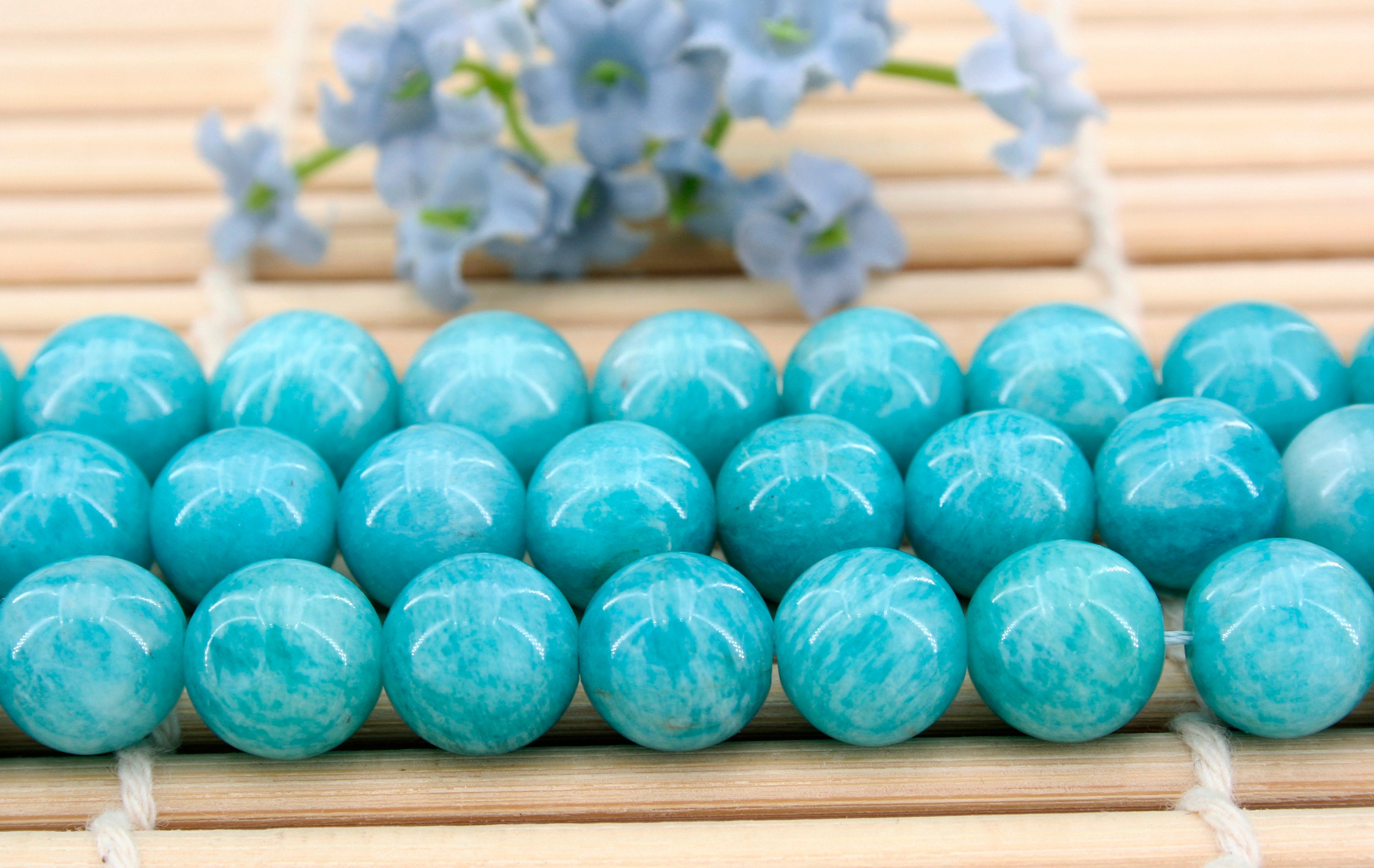 Brazil Amazonite Round Beads 9.5-10.5mm (etb00776) Unique Jewelry/vintage Jewelry/gemstone Necklace