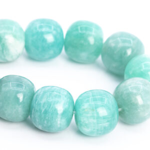10x10MM Genuine Amazonite Beads Mint Green Grade AA Natural Gemstone Half Strand Barrel Drum Loose Beads 7" (112390h-3499)