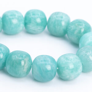 10x10mm Genuine Amazonite Beads Mint Green Grade A+ Natural Gemstone Half Strand Barrel Drum Loose Beads 7" (112401h-3500)