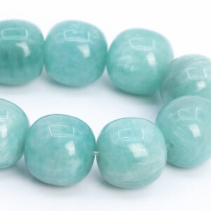 11x11MM Genuine Natural Amazonite Beads Light Green Grade AA Gemstone Half Strand Barrel Drum Loose Beads 7" (112479h-3506)