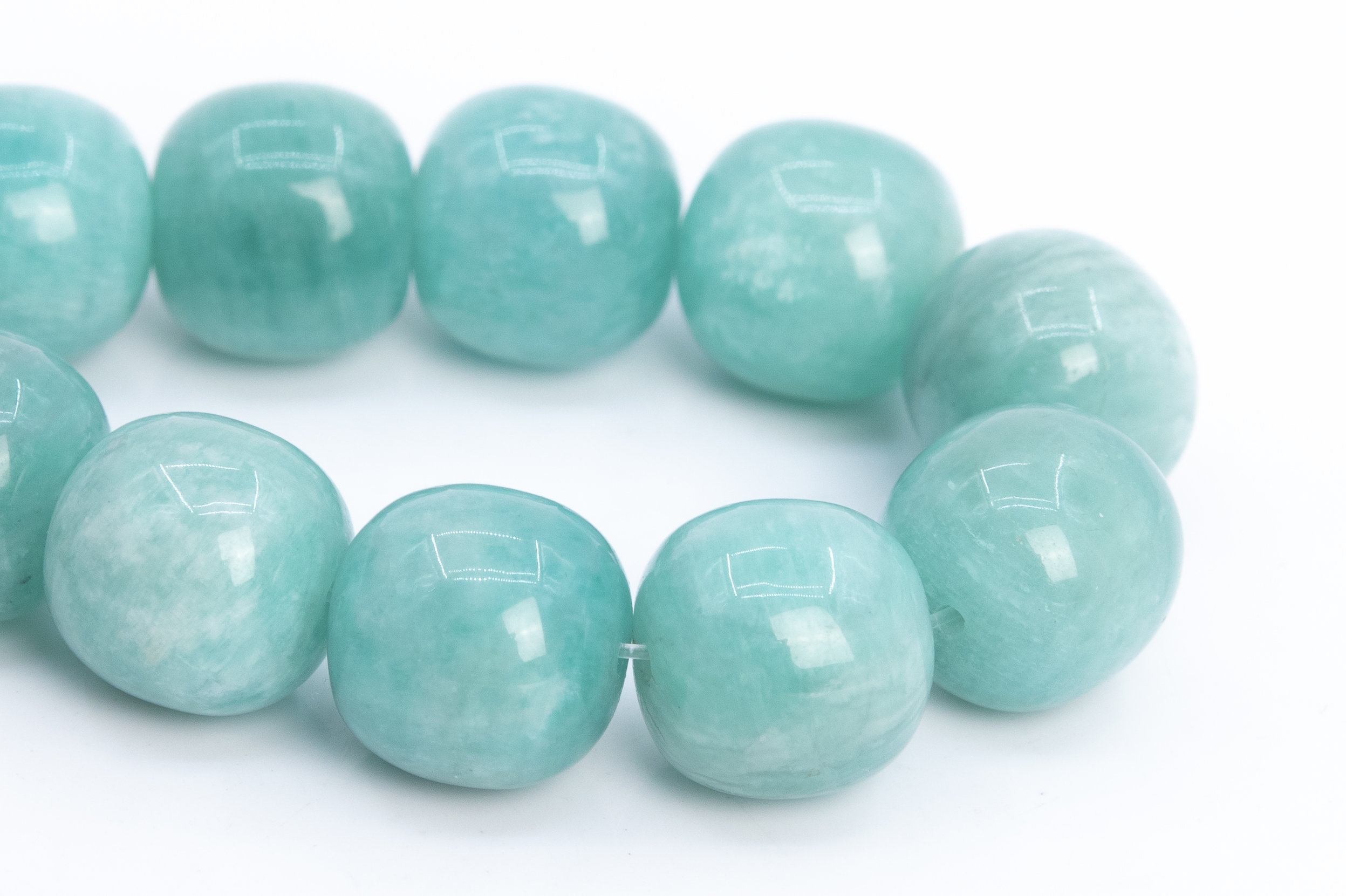 11x11mm Genuine Natural Amazonite Beads Light Green Grade Aa Gemstone Half Strand Barrel Drum Loose Beads 7" (112479h-3506)