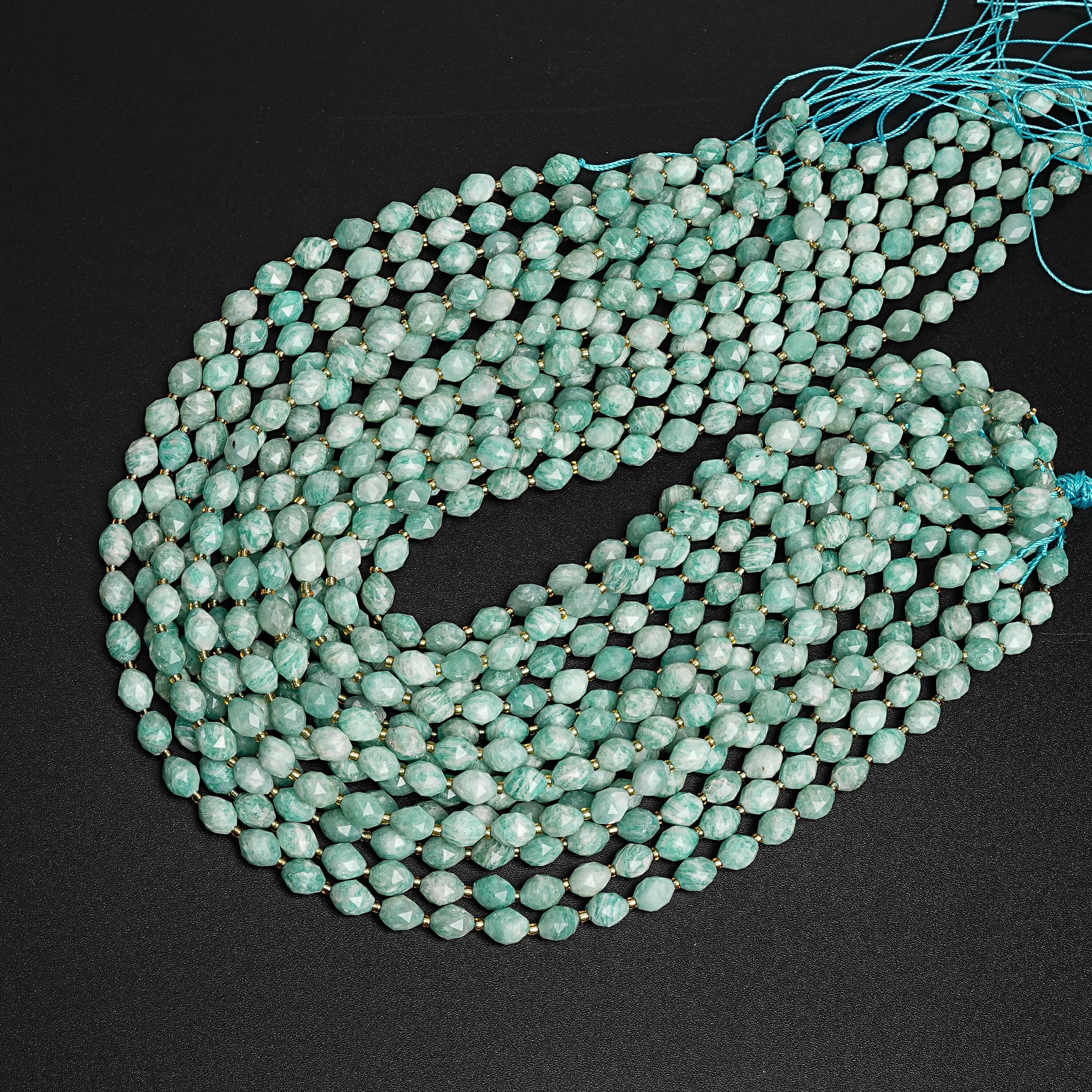 8mm Green Amazonite Beads Grade Aa Genuine Natural Gemstone Drum Barrel Rice Bead Loose Beads 15"/7.5" Bulk Lot Options 8mm Green Amazonite Beads Grade Aa Genuine Natural Gemstone Drum Barrel Rice Bead Loose Beads 15"/7.5" Bulk Lot Options