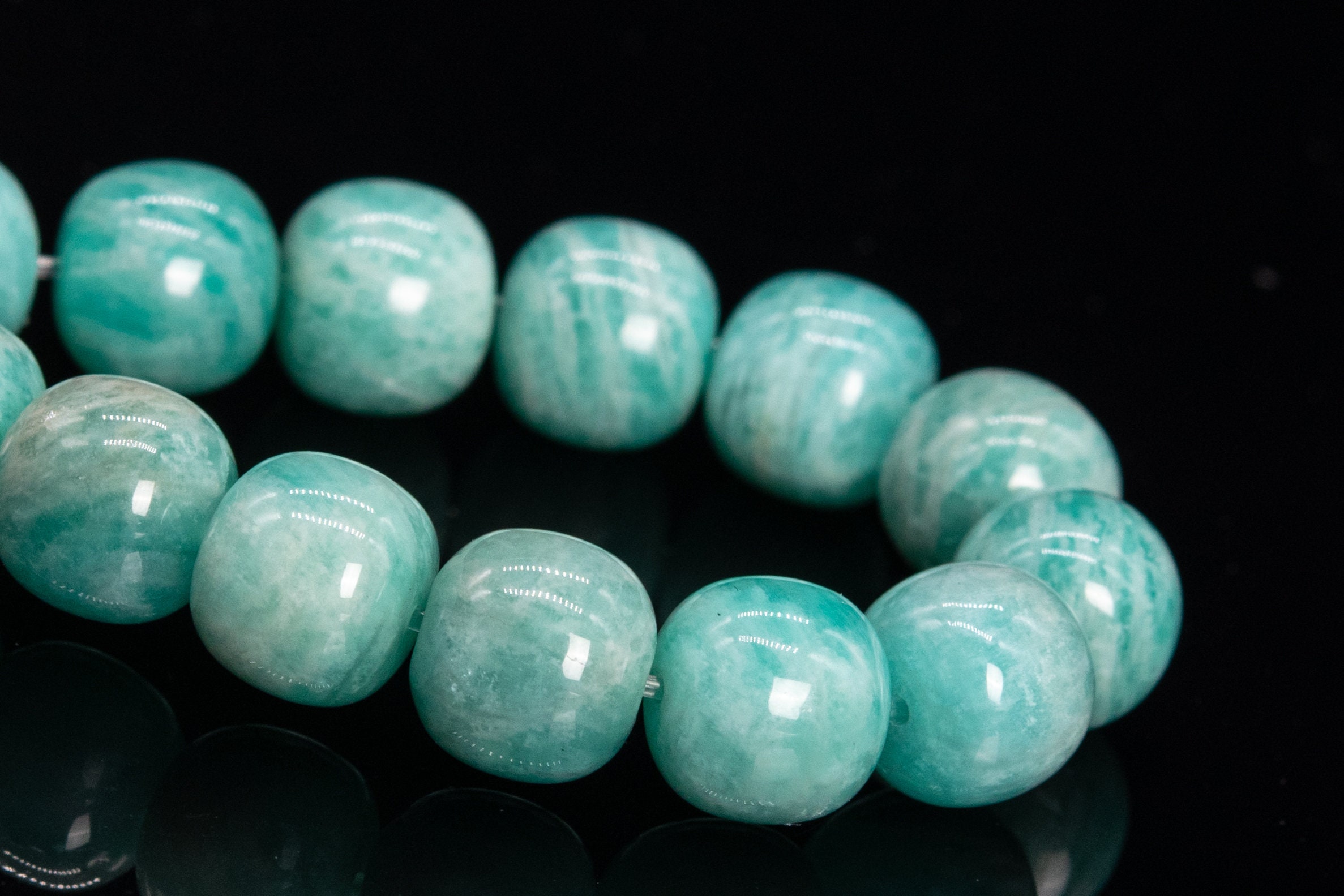 9x9mm Genuine Natural Mint Green Amazonite Beads Drum Barrel Grade A Gemstone Half Strand Loose Beads 7" (112214h-3488) 9x9mm Genuine Natural Mint Green Amazonite Beads Drum Barrel Grade A Gemstone Half Strand Loose Beads 7" (112214h-3488)