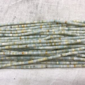 Natural Flower Amazonite 2x3mm Heishi Genuine Gemstone Loose Beads 15 inch Jewelry Supply Bracelet Necklace Material Support Wholesale