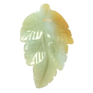 g2568.10 40mm Natural Amazonite carved leaf retro pendant bead Jewellery Making g2568.10 40mm Natural Amazonite carved leaf retro pendant bead Jewellery Making