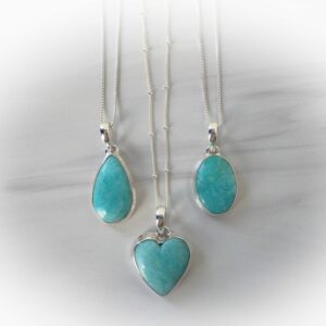 Amazonite Necklace Sterling Silver • Amazonite Pendant • Genuine Amazonite Aqua Blue Gemstone Necklace • Gift For Crystal Lover Amazonite Necklace Sterling Silver • Amazonite Pendant • Genuine Amazonite Aqua Blue Gemstone Necklace • Gift For Crystal Lover