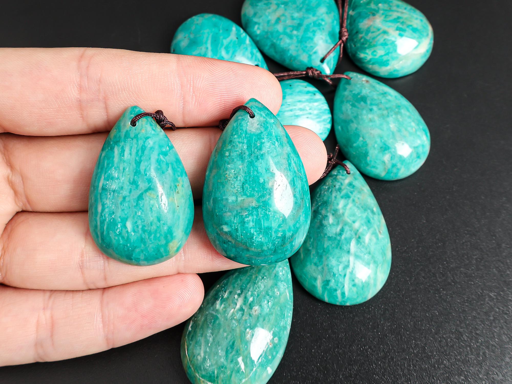 Vibrant Green Amazonite Teardrop Pendant Grade Aaa One Of A Kind Gemstone Perfect For Handmade Jewelry & Spiritual Gifts