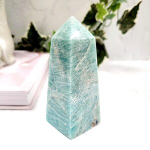 Amazonite Crystal Obelisk • Ethically Sourced