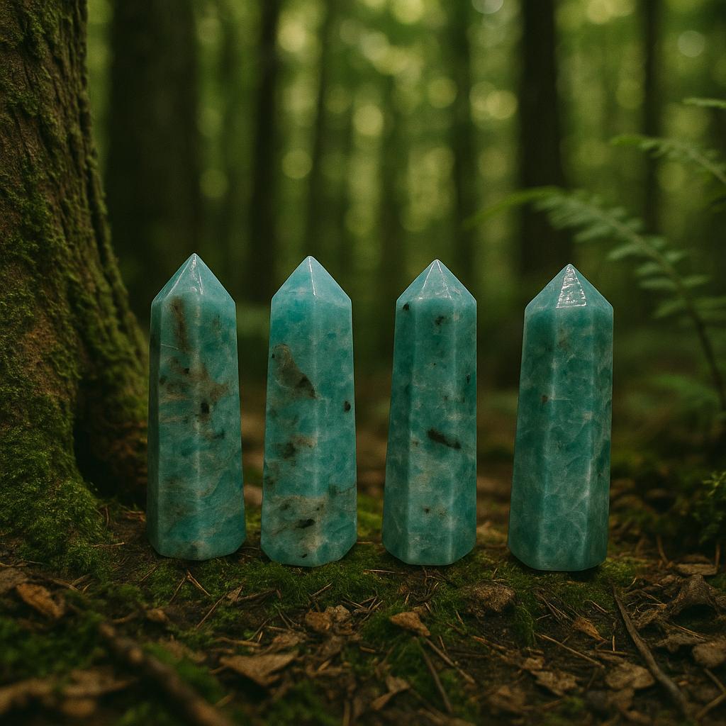 Amazonite Crystal Polished Standing Point