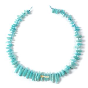 Amazonite Natural Chip Loose Beads Gemstone Top Drilled Stick Slice 15" Diy Jewelry Making