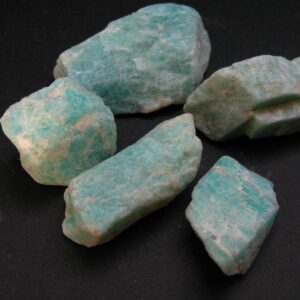 Amazon Stone!! Lot Of 5 Natural Rough Amazonite (green Microcline) From Madagascar Amazon Stone!! Lot Of 5 Natural Rough Amazonite (green Microcline) From Madagascar