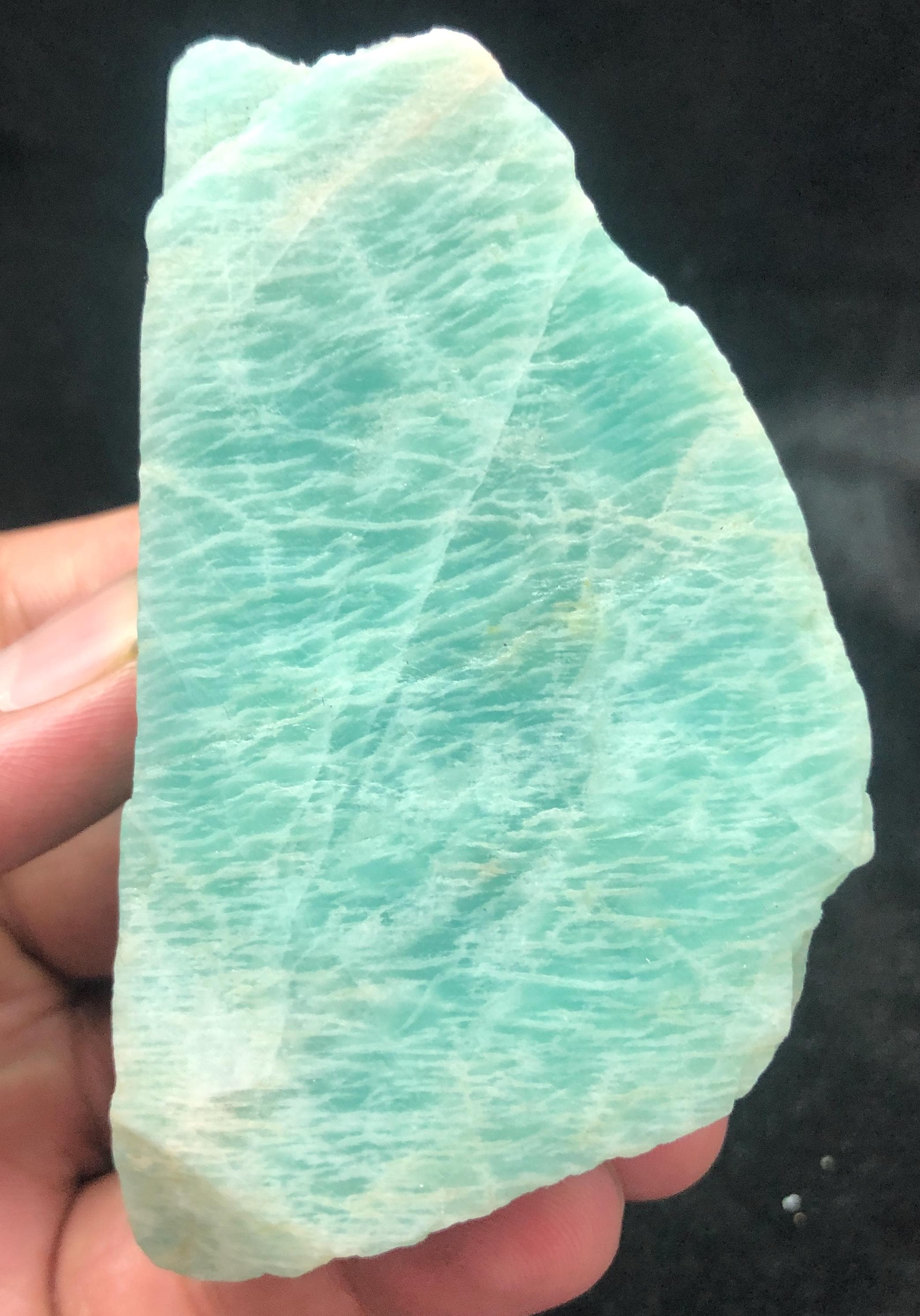 Blue Amazonite Rough Stone | Natural Crystal Slab 230g 93x60x31mm