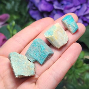 Raw Colorado Amazonite Specimen: Teal Crystal Stone Raw Colorado Amazonite Specimen: Teal Crystal Stone