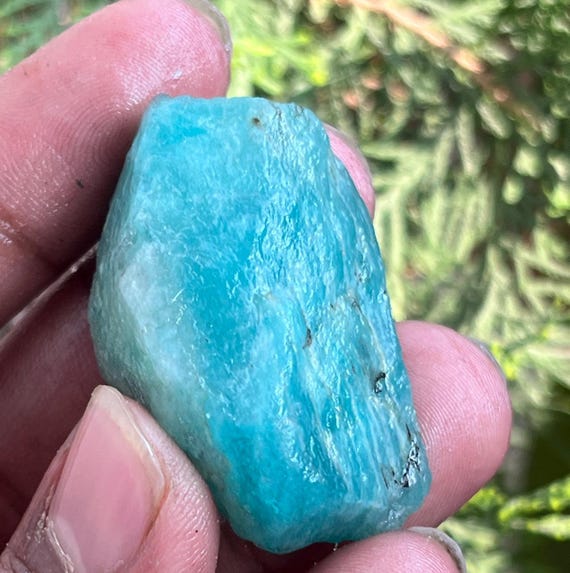 Natural Amazonite Rock Rough Natuural Crystal Rough Crystal From Brazil  Gemstone Very Nice Quality