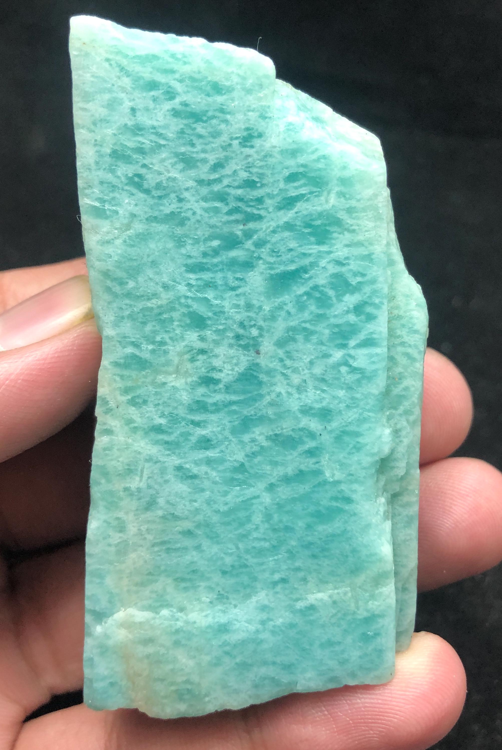 Natural Amazonite Rough Stone | Raw Blue Crystal 160g 79x38x26mm