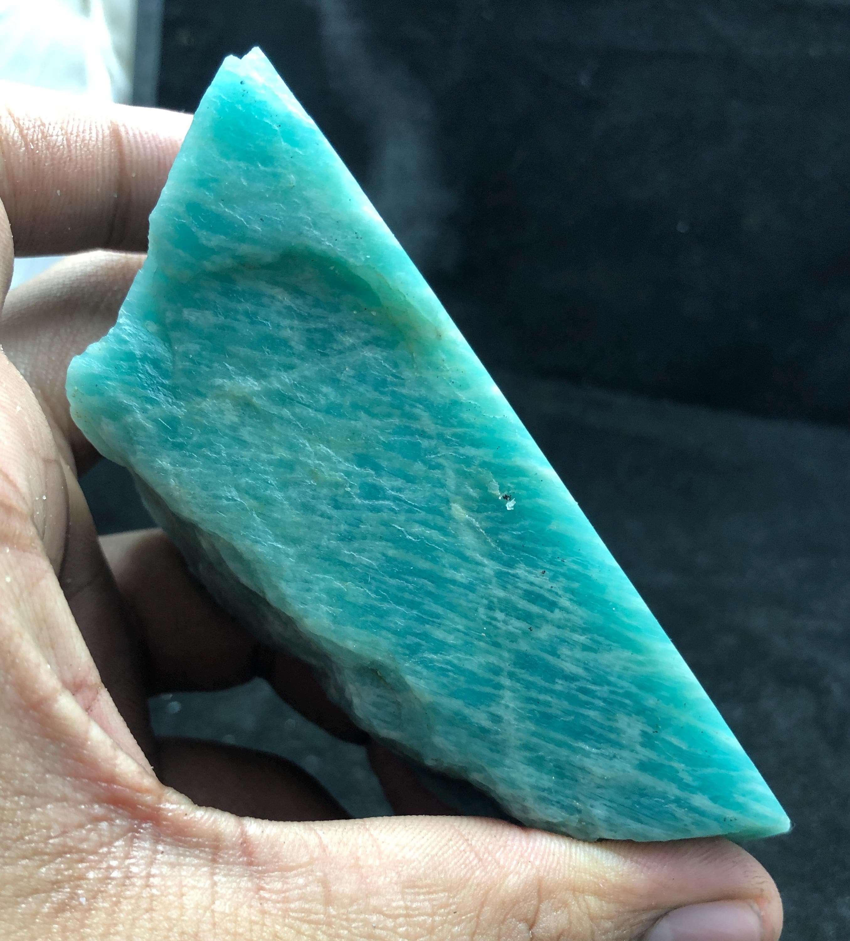 Natural Amazonite Rough Stone | Raw Blue Crystal 307.2g 110x40x43mm Natural Amazonite Rough Stone | Raw Blue Crystal 307.2g 110x40x43mm