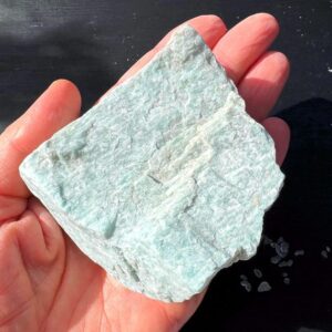 Time For Yourself・raw Amazonite Stone 3.5" Rough Crystal Chunk 277 Grams Time For Yourself・raw Amazonite Stone 3.5" Rough Crystal Chunk 277 Grams