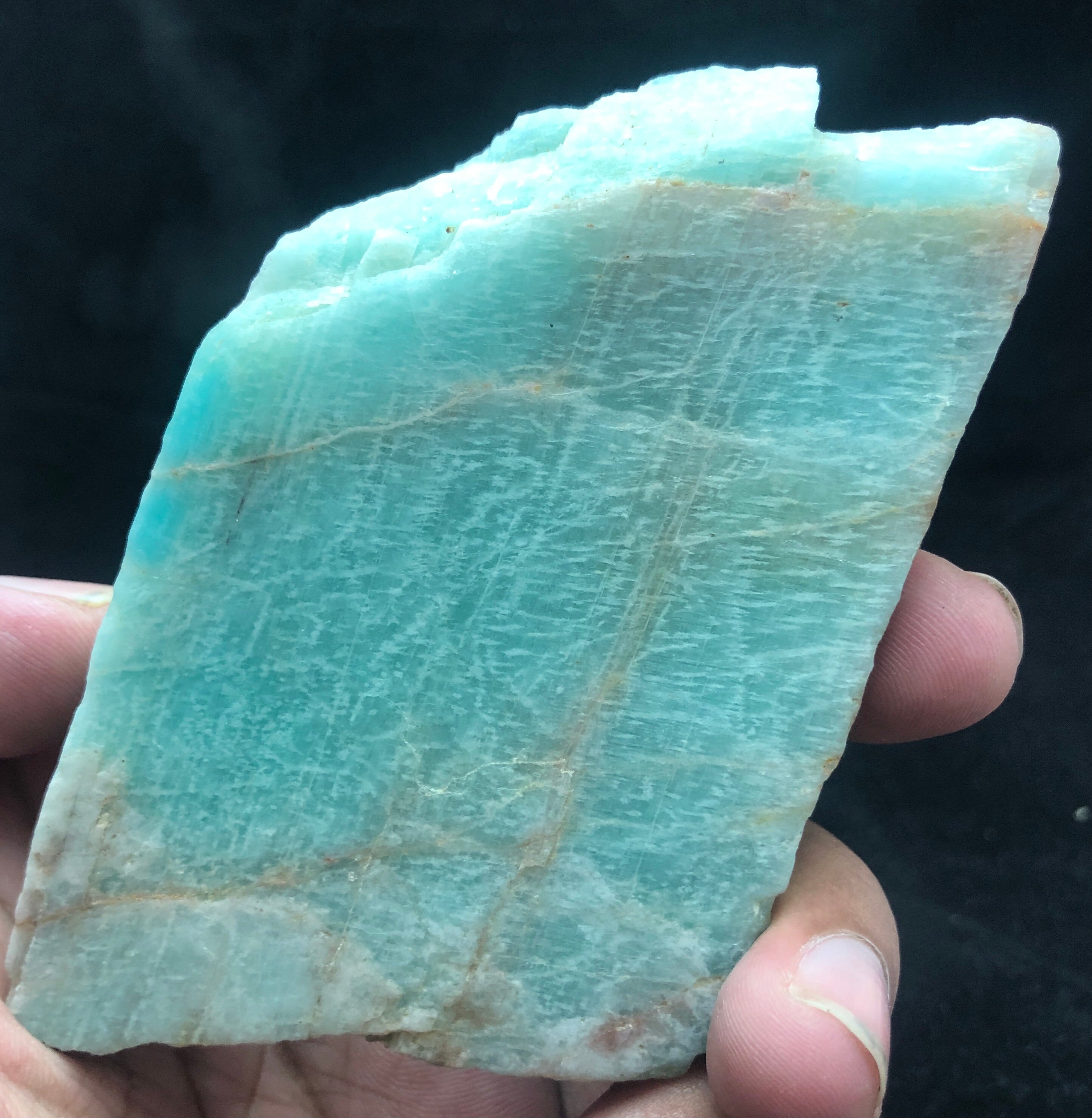 Uncut Amazonite Rough Stone | Natural Slab 183g 89x62x16mm
