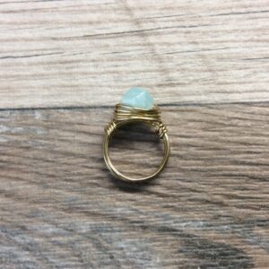 Handmade Amazonite Wire Wrapped Ring Handmade Amazonite Wire Wrapped Ring