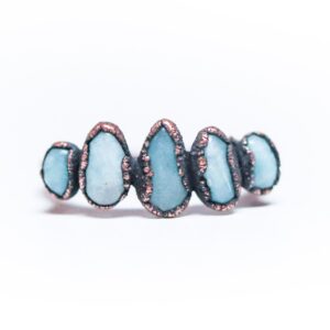 Multi Stone Ring | Raw Crystal Ring | Amazonite Ring | Electroformed Copper Amazonite Ring | Amazonite Crystal Ring | Raw Amazonite Jewelry Multi Stone Ring | Raw Crystal Ring | Amazonite Ring | Electroformed Copper Amazonite Ring | Amazonite Crystal Ring | Raw Amazonite Jewelry
