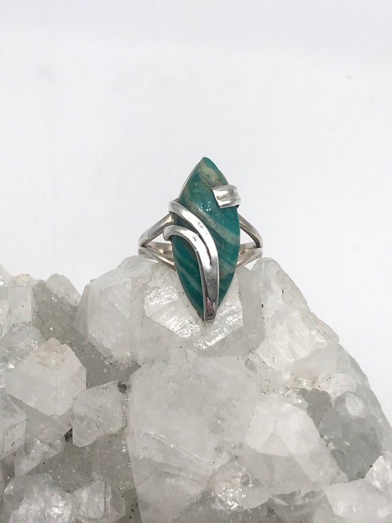 Russian Amazonite Ring, Size  7 1/2