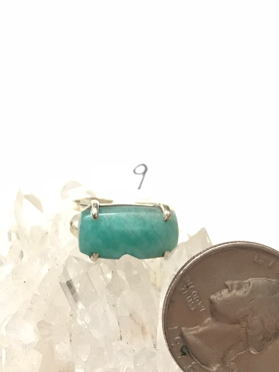 Russian Amazonite Ring, Size 9 Russian Amazonite Ring, Size 9