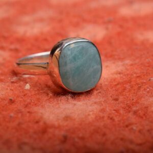 Silver Gemstone Ring, Amazonite Ring, Genuine Amazonite Ring, High Quality Amazonite, Sterling Silver Ring, Womens Wear, Gift Silver Gemstone Ring, Amazonite Ring, Genuine Amazonite Ring, High Quality Amazonite, Sterling Silver Ring, Womens Wear, Gift