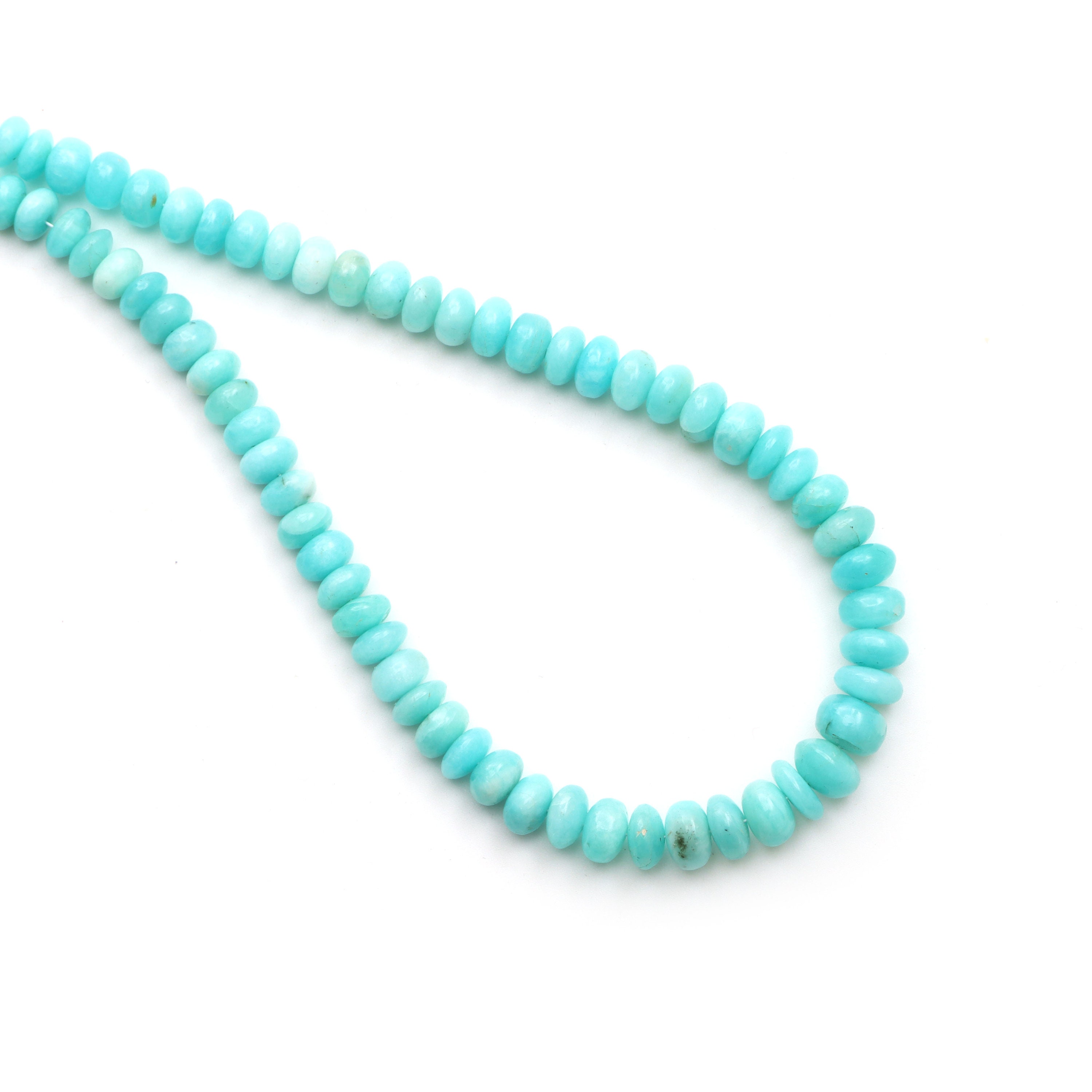 Amazonite Smooth Rondelle Beads, 6 Mm To 8 Mm, Amazonite Jewelry Making Beads, Plain Amazonite Beads, 18 Inch Full Strand, Price Per Strand Amazonite Smooth Rondelle Beads, 6 Mm To 8 Mm, Amazonite Jewelry Making Beads, Plain Amazonite Beads, 18 Inch Full Strand, Price Per Strand