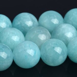 10MM Genuine Natural Amazonite Beads Grade AA Gemstone Full Strand Round Loose Beads 16" BULK LOT 1,3,5,10 and 50 (104035-1097)