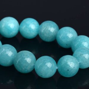 10MM Genuine Natural Amazonite Beads Grade A Gemstone Half Strand Round Loose Beads 7.5" BULK LOT 1,3,5,10 and 50 (104036h-1098)