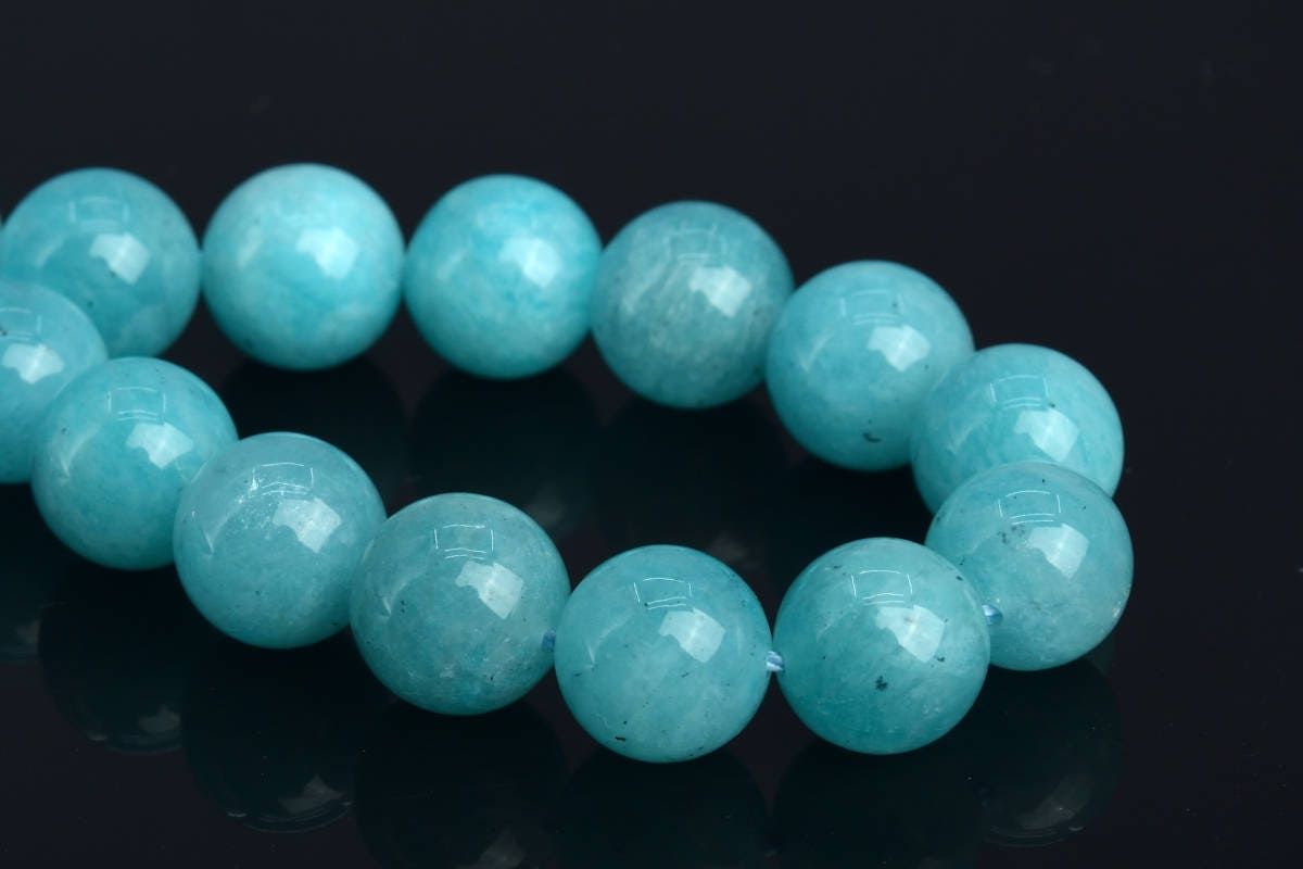 10mm Genuine Natural Amazonite Beads Grade A Gemstone Half Strand Round Loose Beads 7.5" Bulk Lot 1,3,5,10 And 50 (104036h-1098)