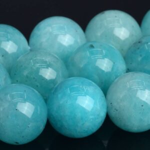 10MM Genuine Natural Amazonite Beads Grade AA+ Gemstone Full Strand Round Loose Beads 16" BULK LOT 1,3,5,10 and 50 (104030-1095)