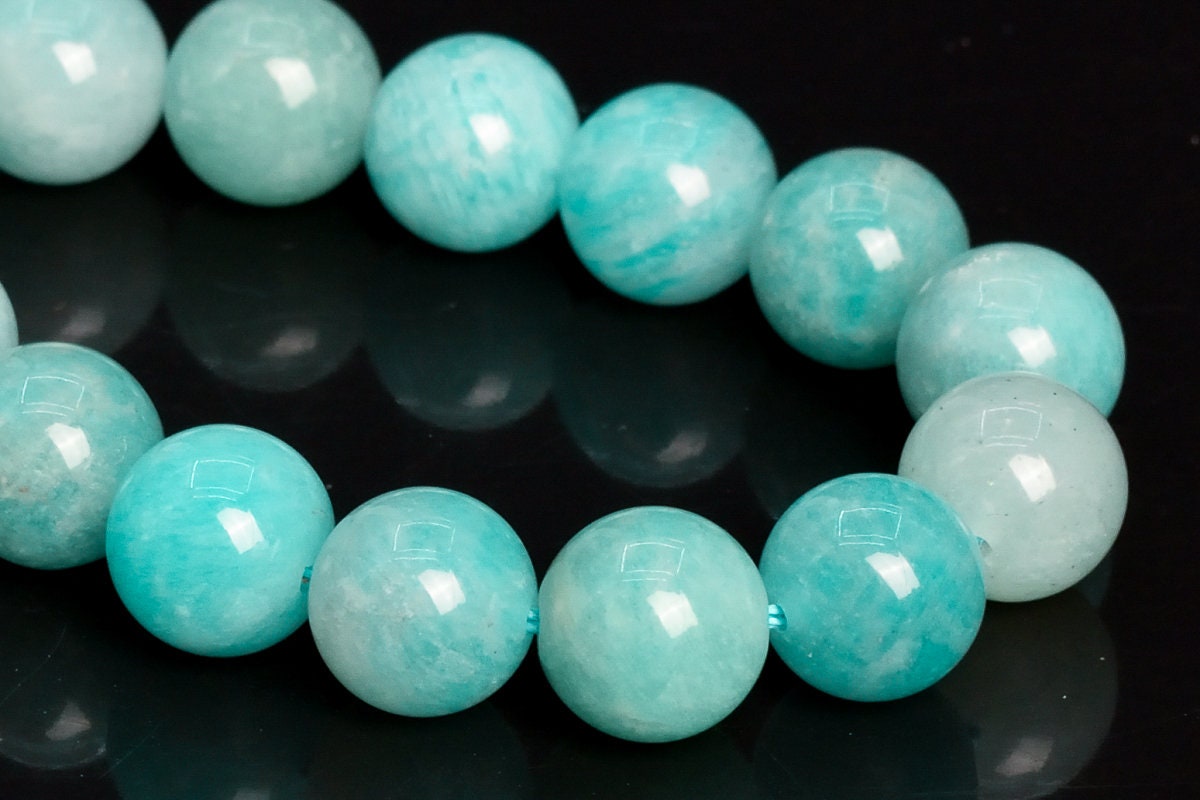 10mm Genuine Russian Green Amazonite Beads Grade Aa Natural Gemstone Half Strand Round Loose Beads 7.5" Bulk Lot Options (109179h-2893)