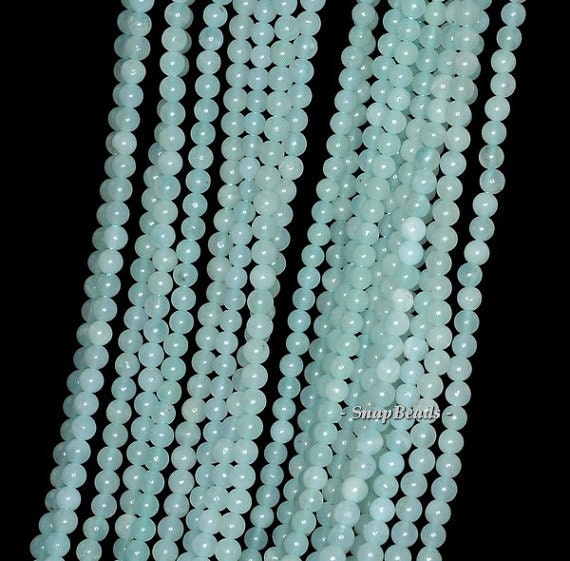 3mm Aqua Berry Amazonite Gemstone Round 3mm Loose Beads 16 Inch Full Strand Lot 1,2,6,12 And 50 (90114026-107 - 3mm A )