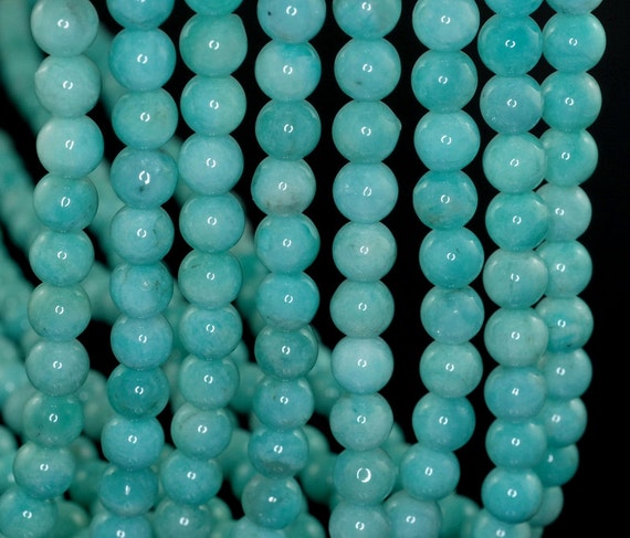 7mm Light Aqua Berry Amazonite Gemstone Grade Aaa Green Round Loose Beads 15.5 Inch Full Strand Lot 1,2,6,12 And 50 (90183679-374)