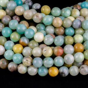Amazonite Beads Smooth Round Sizes- 4mm, 6mm, 8mm, 10mm, 12mm-full Strand 15.5 Inch Strand- Best Quality Aaa Quality Gemstone Beads