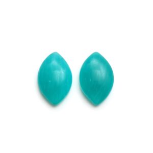 Clearance-stabilized Amazonite Smooth Marquise Loose Gemstone, 18x28 Mm, Amazonite Jewelry Handmade Gift For Women, 1 Pair