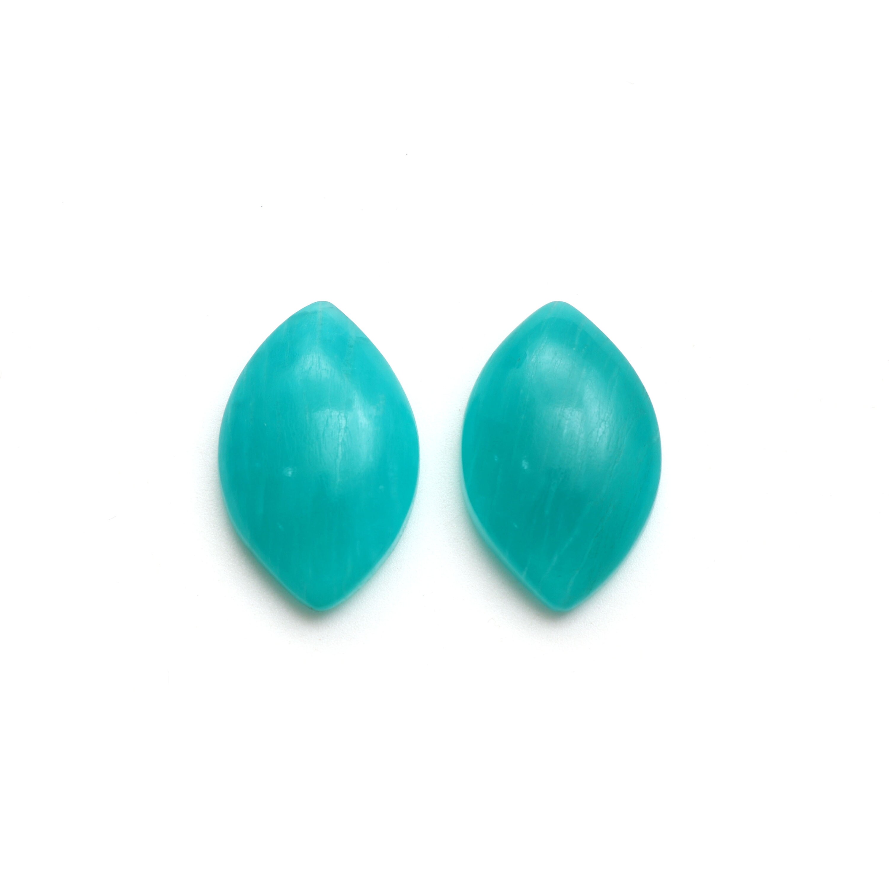 Clearance-stabilized Amazonite Smooth Marquise Loose Gemstone, 18x28 Mm, Amazonite Jewelry Handmade Gift For Women, 1 Pair