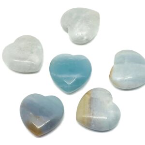 Amazonite Heart Gemstone - Crystal Amazonite - Heart Shape Chakra Crystal - Meditation Crystals – 3cm - He1190