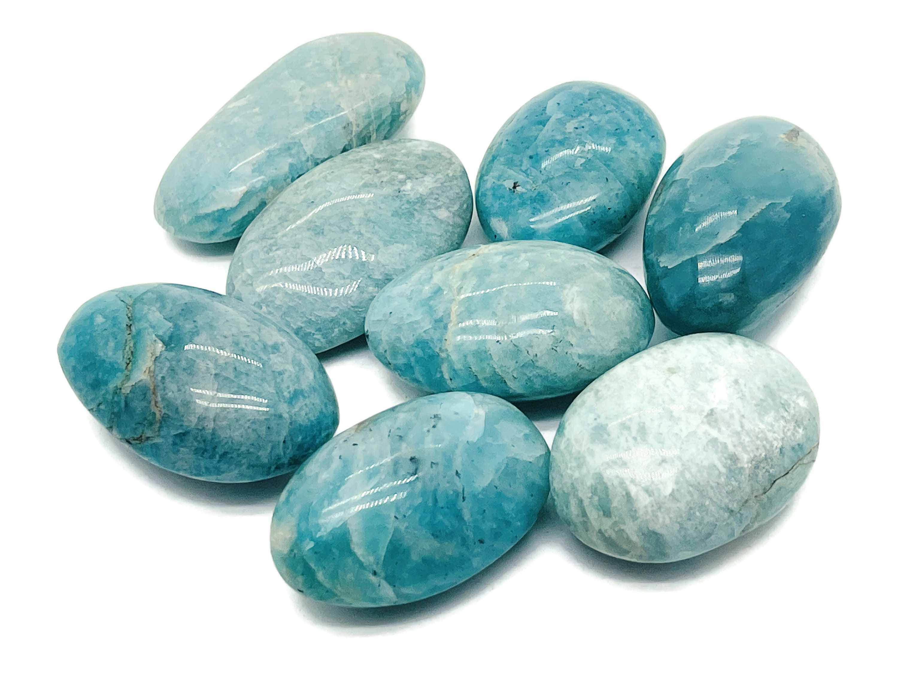 Amazonite Palm Stone - Green Amazonite Crystal – Relaxing Stone – Pa1002