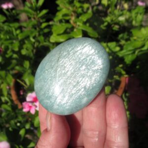 Amazonite Palm Stone, Natural Madagascar Amazonite