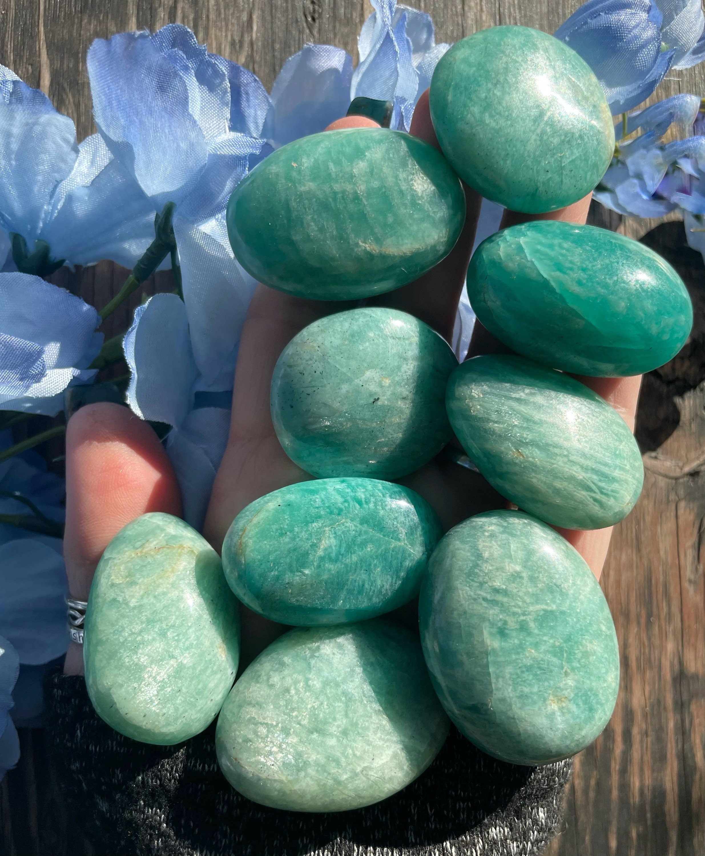 Amazonite Palm Stone, Qty. 1