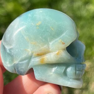 Amazonite Skull | Amazonite Crystal Skull | Amazonite Skull Carving | Carved Skull Art | Mini Crystal Skull