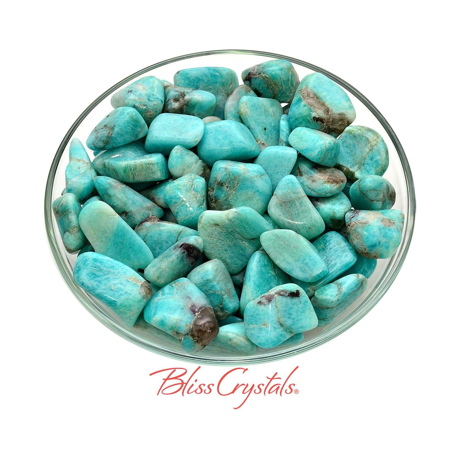 Amazonite Tumbled Stone Mixed Lot 1 Oz Green Madagascar Stone #az29