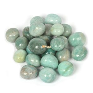 100 Grams Russian Amazonite Tumbled Polished Natural Crystal Healing Pocket Stones Rock Collection