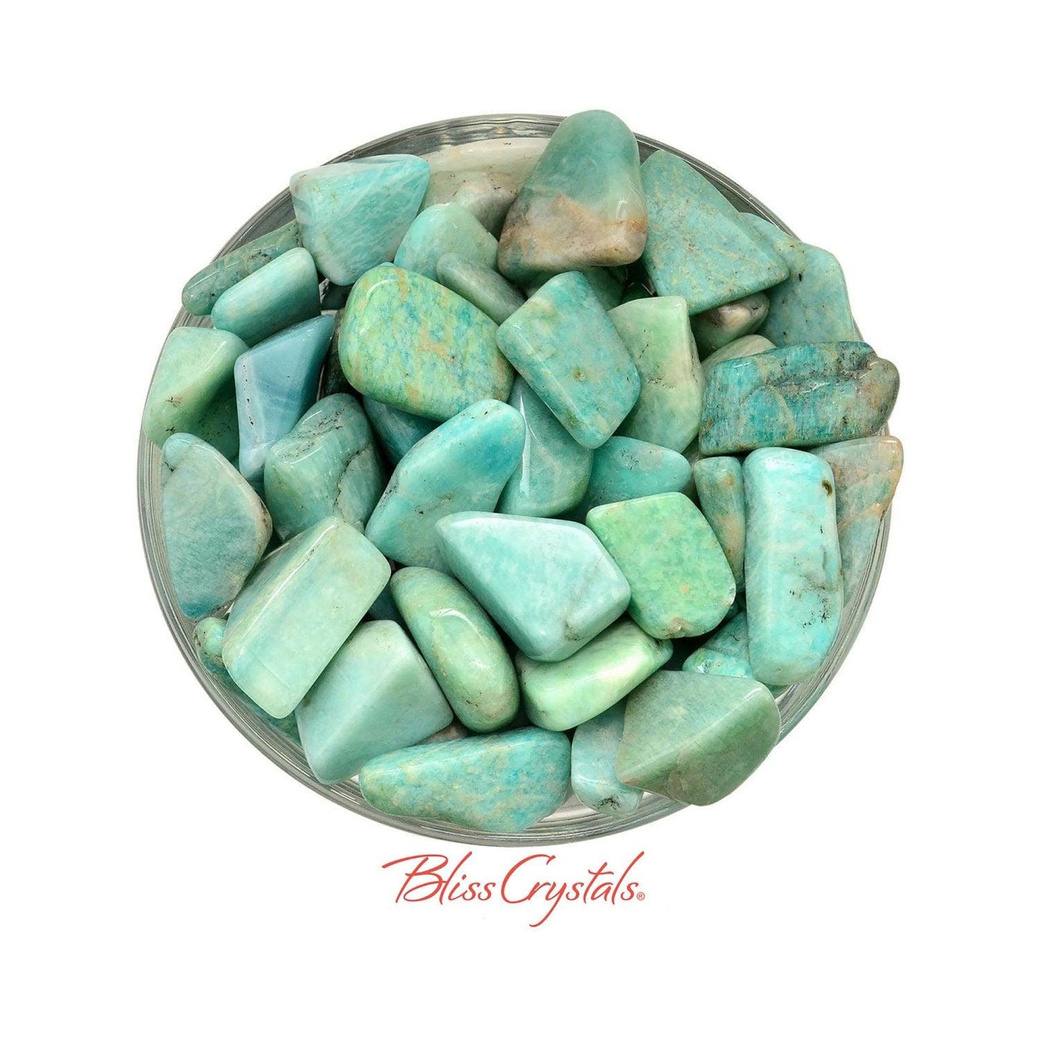 Amazonite Tumbled Stone 2 Oz Parcel Russian Mixed Lot Crystal #az21