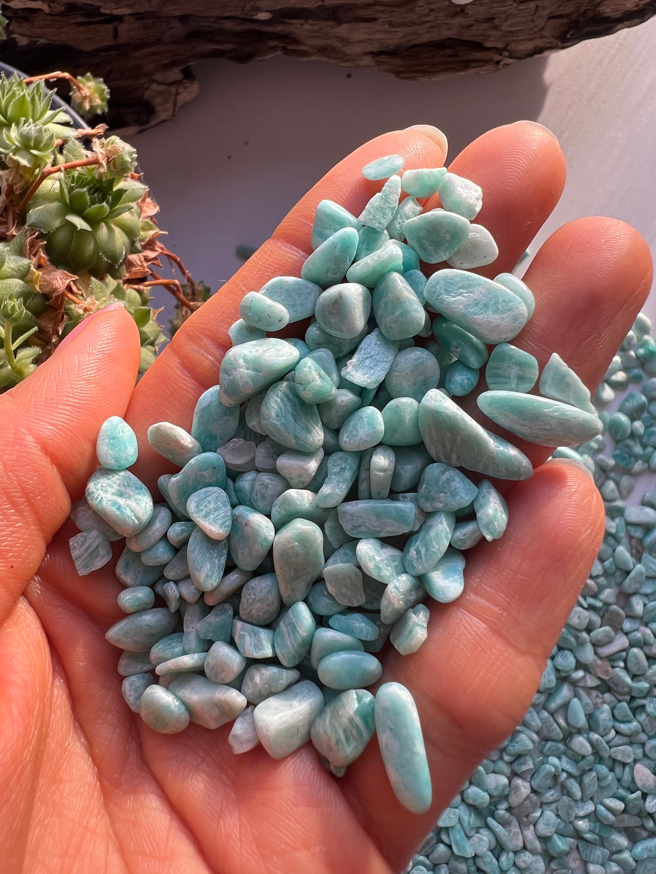 20g Mini Tumbled Amazonite Crystals