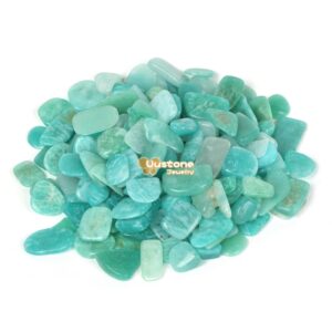 Big Brazilian Amazonite Gemstone Polished Chips Crushed Tumbled Stone Crystal Healing Embellishments 100 Grams