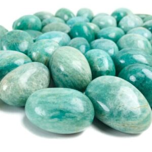 Amazonite Crystal (1) Large Round Tumbled Stone Natural Gemstone (ONE PIECE)