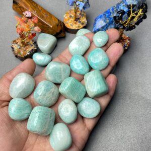 Amazonite Tumbled Gemstone, Polished Healing Crystals